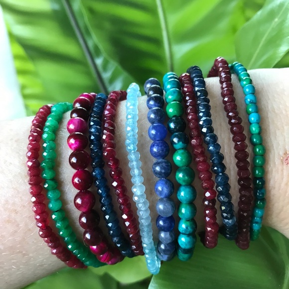 Genuine Gemstone bracelets - Emerald, Ruby, etc. - Picture 5 of 14